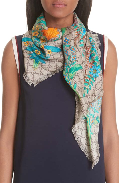 summer gucci scarf|Gucci scarf buy online.